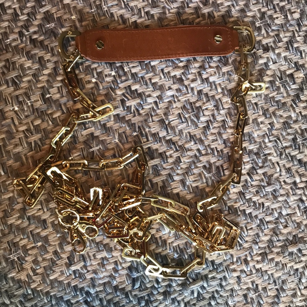 Tory Burch Long Gold Chain Strap for TB Clutch